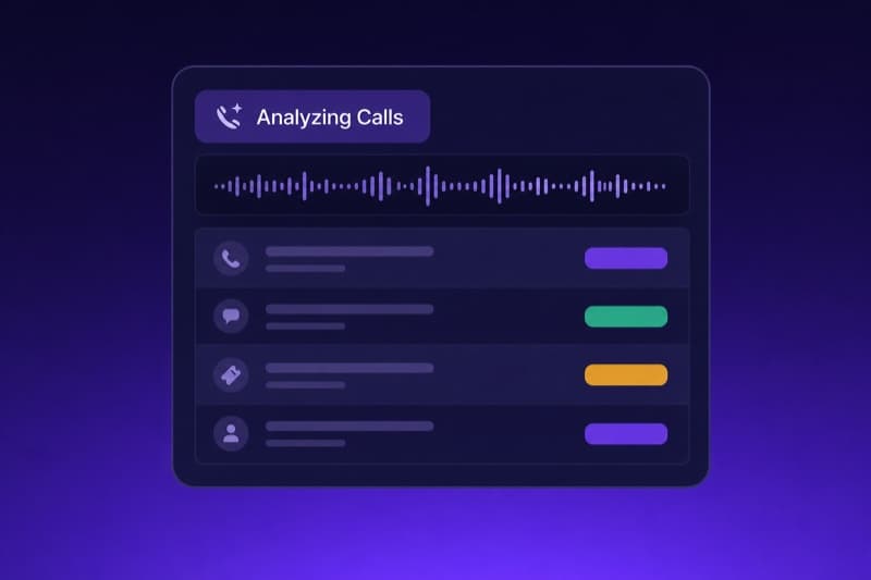 Calls and ticket analysis dashboard scoring every customer conversation