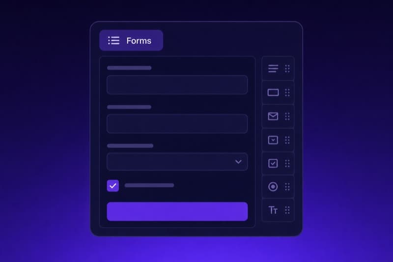 Resonaa form builder with drag-and-drop fields and conditional logic