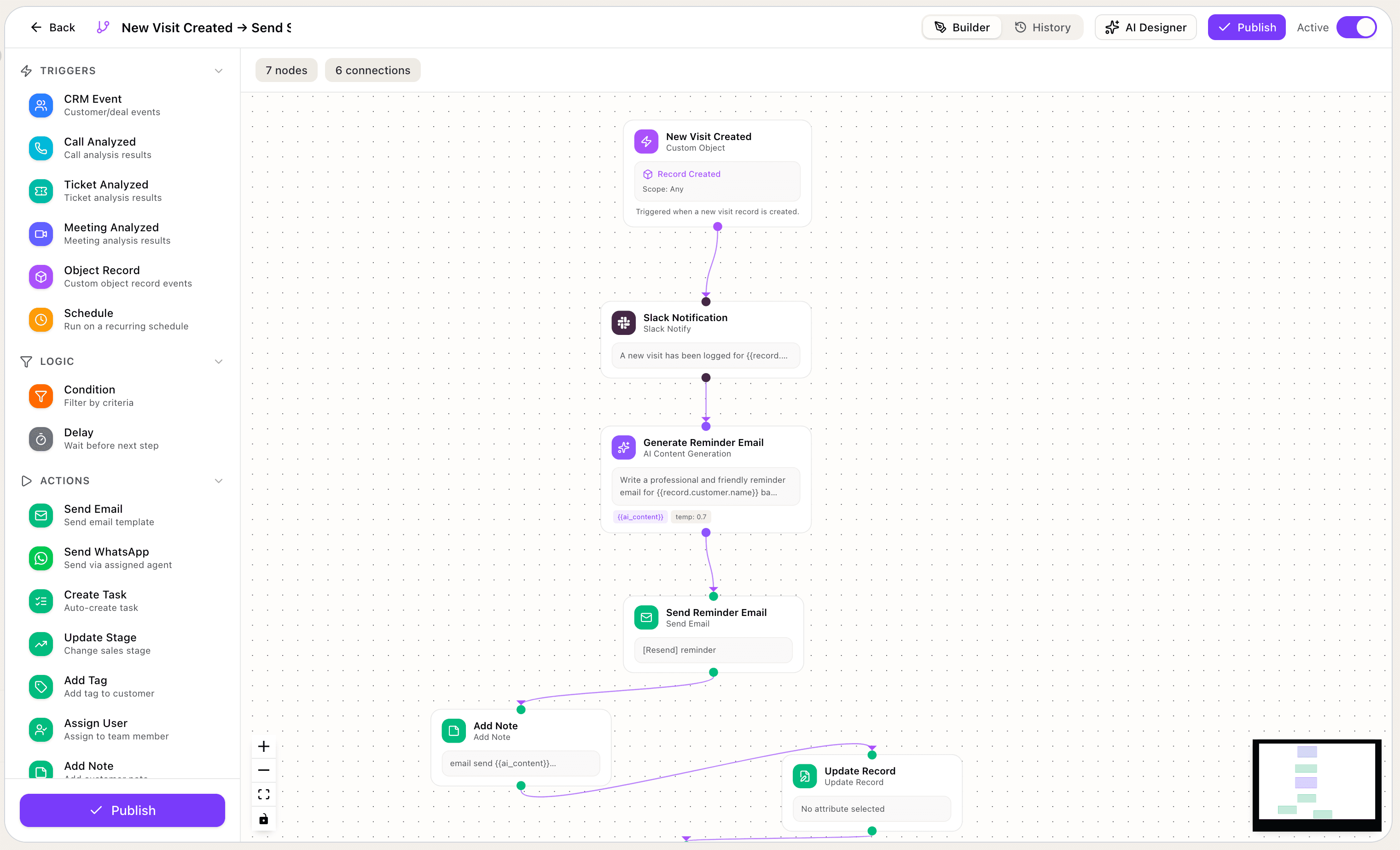 AI automation designer preview